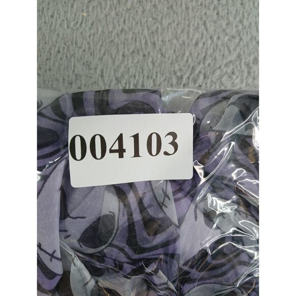 Disney Dress Jack Skellington Girls Medium (8) Halloween Costume Purple Puff NWT - Picture 8 of 8